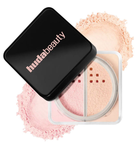 HUDA BEAUTY Easy Bake Loose Powder Duo – Longwear Setting & Baking Powder