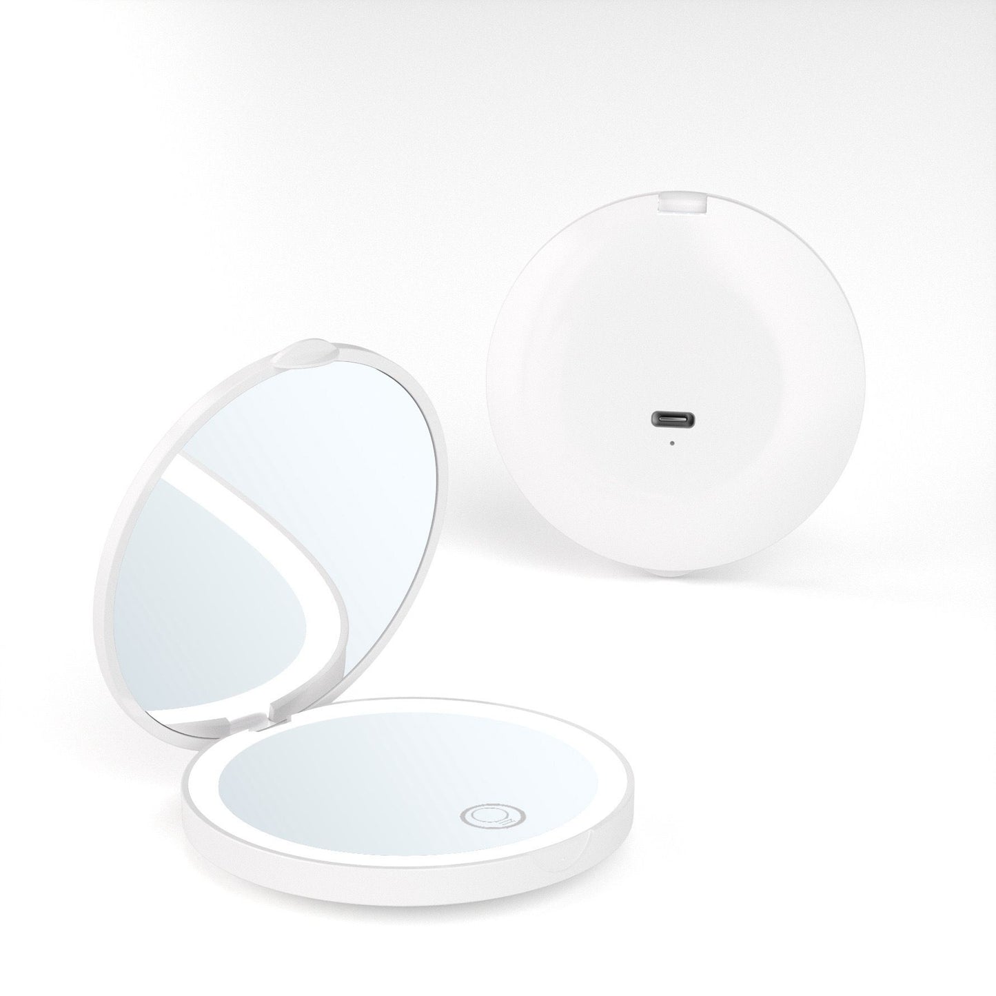 Folding LED Makeup Mirror – Portable, Rechargeable & Handheld