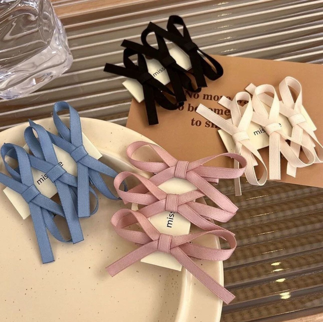 Lace Ribbon Hair Clips – Set of 3 Sweet & Spicy Accessories